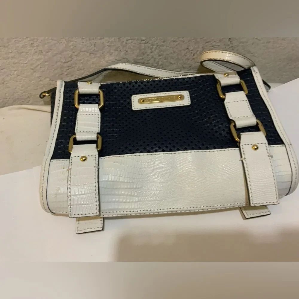 Juicy Couture Blue and White Crossbody
